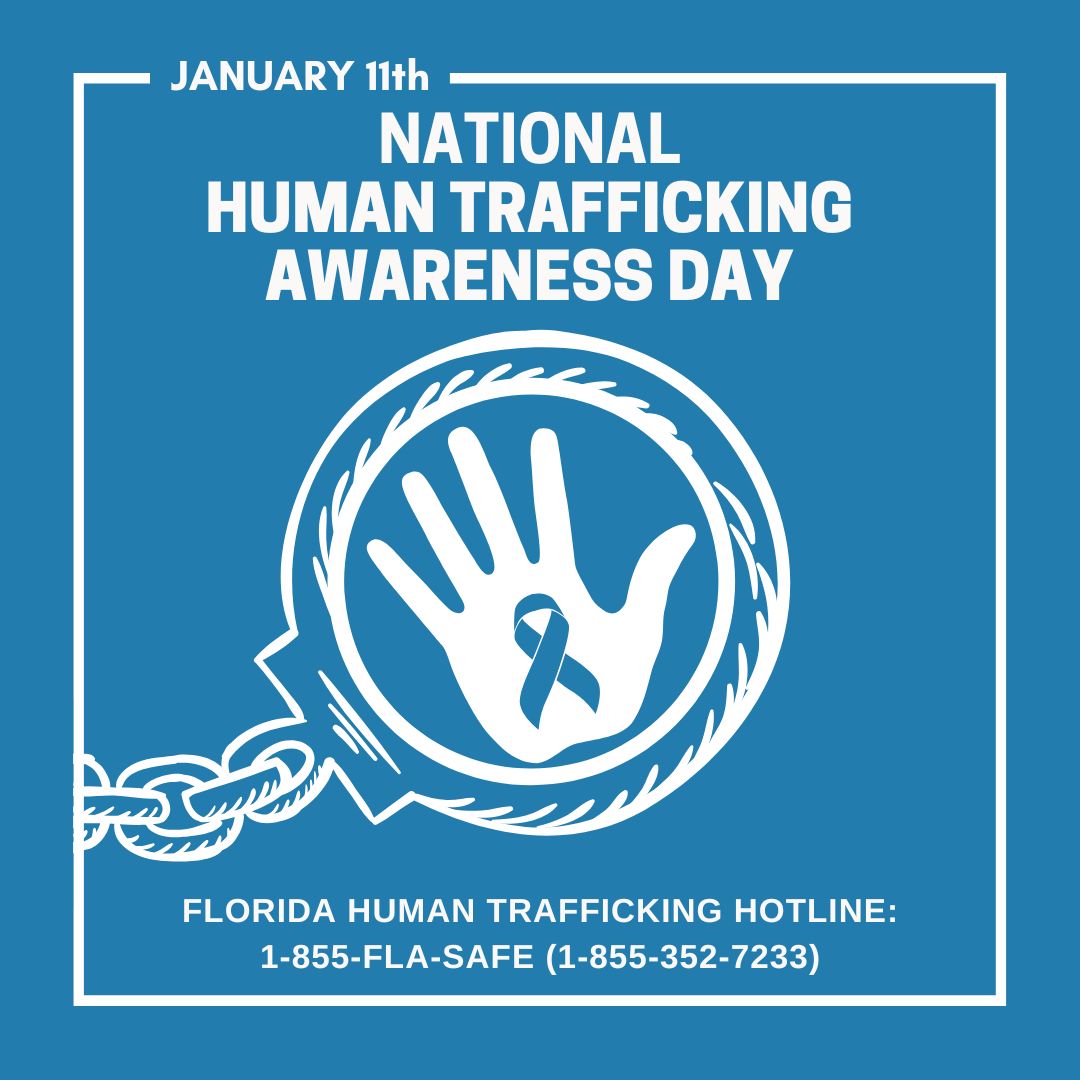 January is Human Trafficking Prevention Month